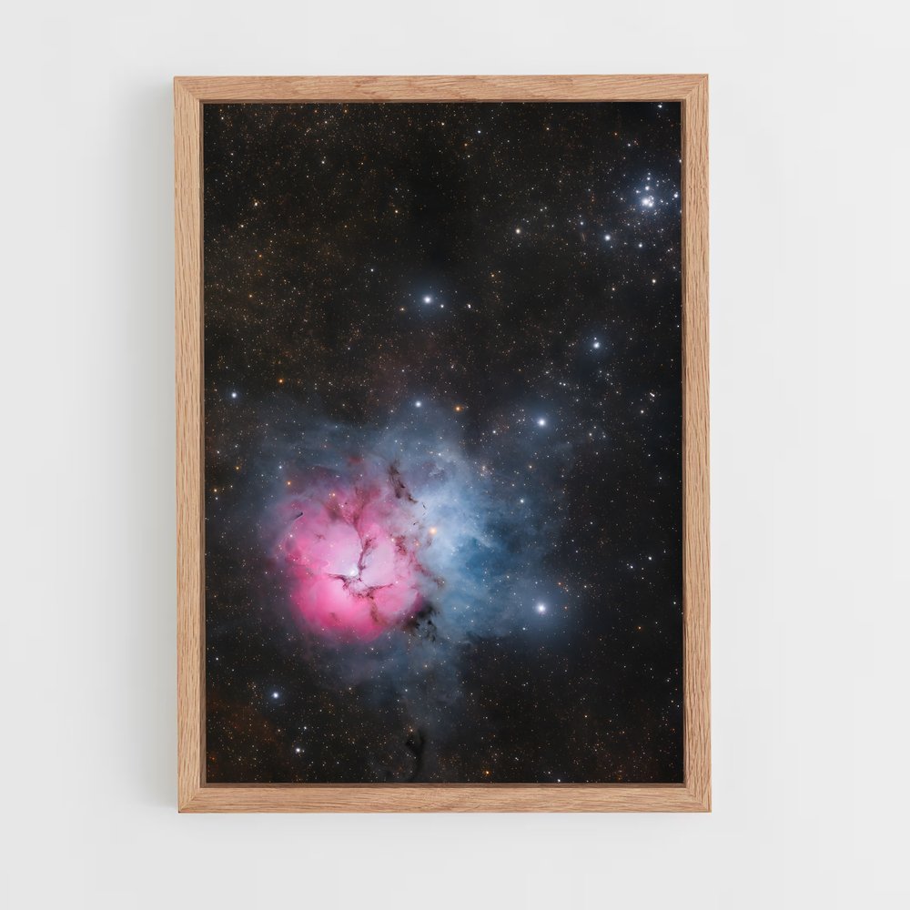 Poster Rose Astrale – affiche Nébuleuses (vue 4)